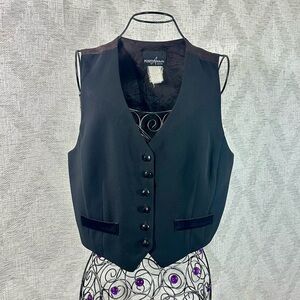 Vintage Positive Attitude black vest size 12P